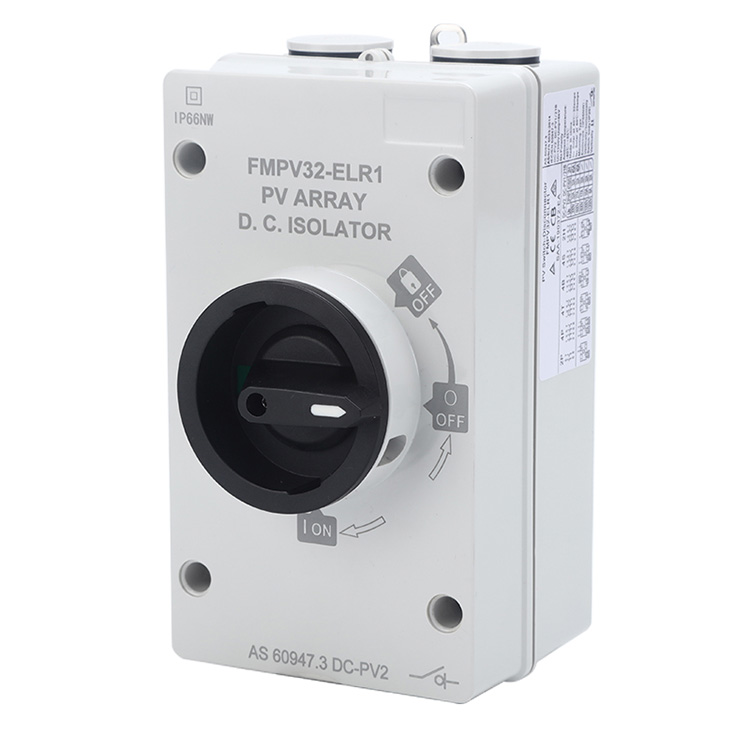 Ip66 Dc Waterproof Isolator Ngalih Kanthi Air Valve